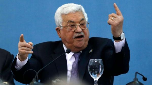 Palestinian President Mahmoud Abbas in a blustering mood 