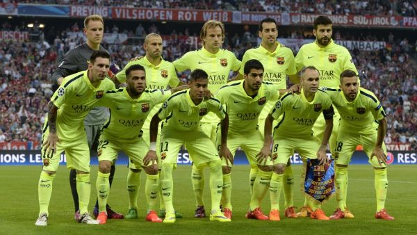 Barca topped the list with 2,877 points