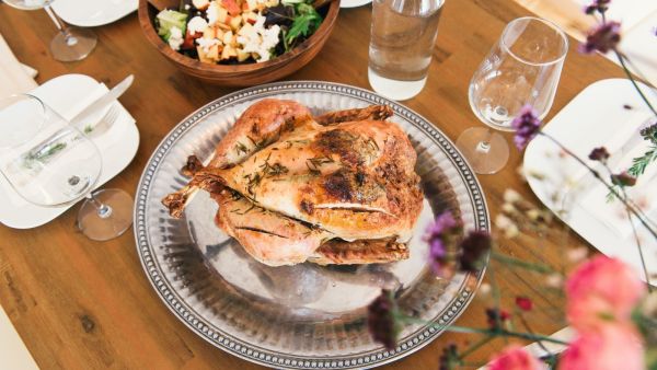 دجاج بالزعتر والليمون 