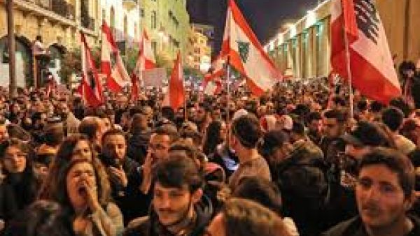 Mass protests in Lebanon 