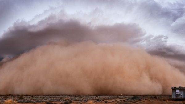 Dust storm panorama