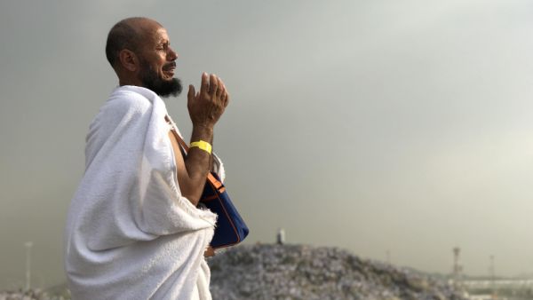 Deep in prayers: A Muslim supplicates to Allah