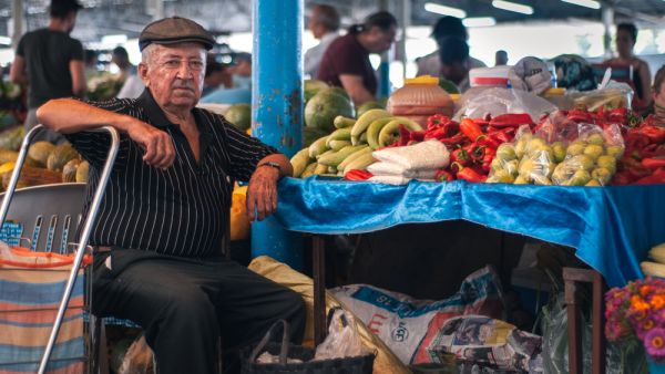 At the market 