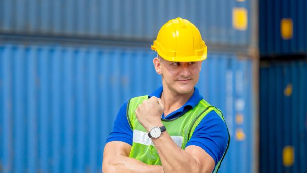 People wear high-vis jackets and hard hats to look like workers