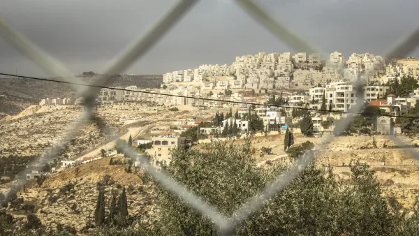 View of a Jewish Settlement in the West Bank.