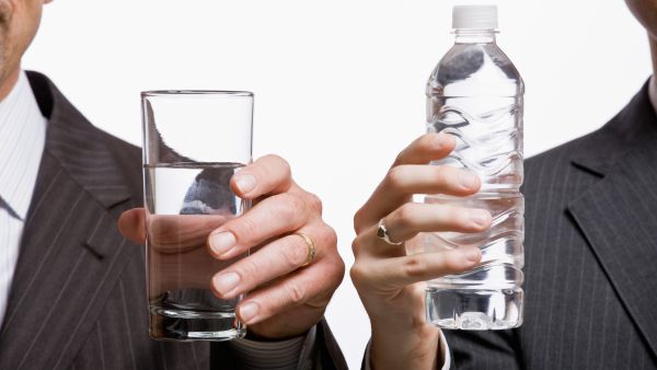tapped and bottled water