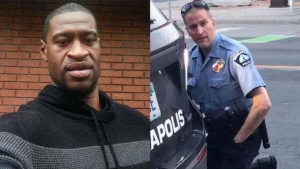 جورج فلويد (يسار)