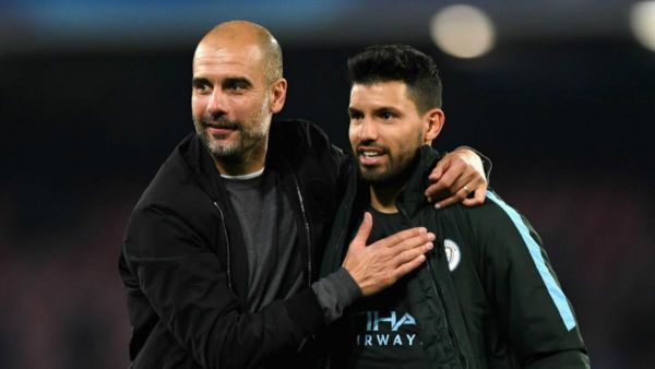 أغويرو وغوارديولا 