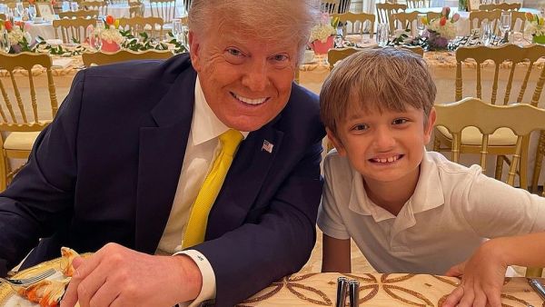 Donald Trump attended Sunday Easter mass