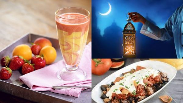 أطباق رمضانية: سموثي الفراولة والمشمش و فتة الباذنجان قليلة الدسم