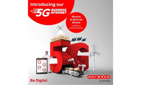 يمكن للعملاء الاشتراك في باقات الإنترنت المنزلي 5G بعقد لمدة 24 شهرا والحصول على 1 تيرابايت من البيانات بسرعة تصل إلى 20 ميجابت/ ثانية بقيمة 29.4 ريال عُماني شهرياً Ooredoo تفتح آفاقاً أوسع أمام المؤسسات الصغيرة والمتوسطة بإطلاق باقات جديدة بتقنية الجيل الخامس 5G بقيمة تبدأ من 29.4 ريال عُماني شهرياً
