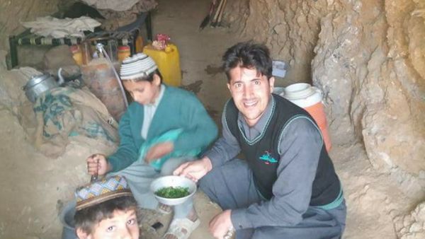 Lunch inside a cave at Jamrud Khyber 