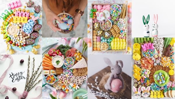 صينية حلوى عيد الفصح الشهية للضيوف