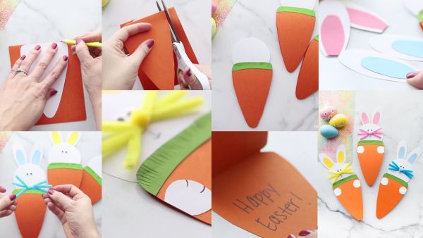 اصنعيه بنفسك: بطاقة جزرة عيد الفصح للأطفال