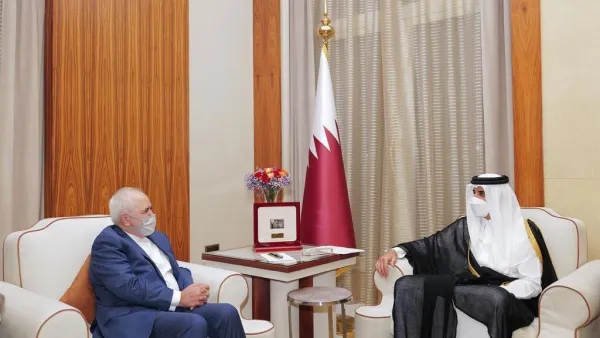  Javad Zarif meets Qatari Emir 
