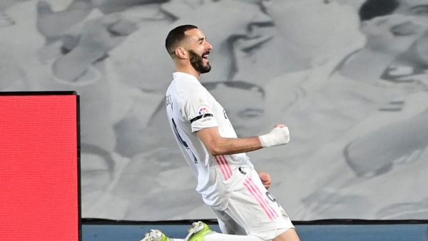 The French striker is in rare company as a Los Blancos player netting in at least seven straight domestic matches (Photo: AFP)