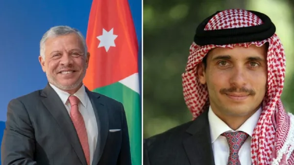 الملك عبد الله والأمير حمزة