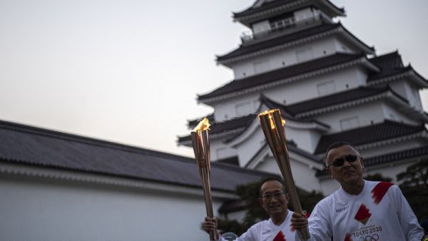 The Tokyo Olympic torch relay began on March 25 in Fukushima (Photo: AFP)