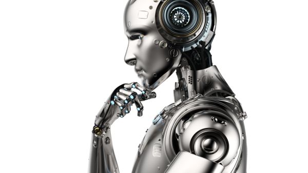 3D rendering AI robot to think and/or compute