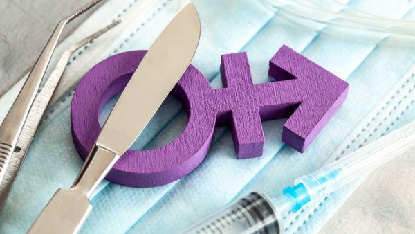 Transgender get one of her testicles removed