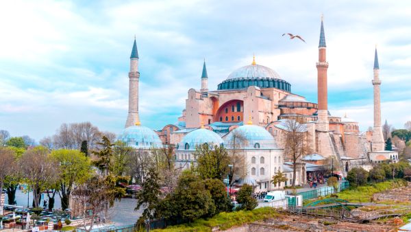 View of Hagia Sophia in Istanbul