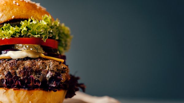 Delicious fresh homemade burger 