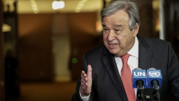 أمين عام الأمم المتحدة أنطونيو غوتيريش