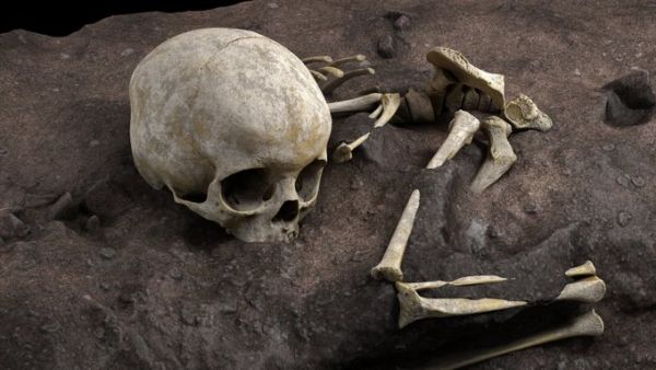 The burial of this person the researchers named Mtoto, meaning “child”