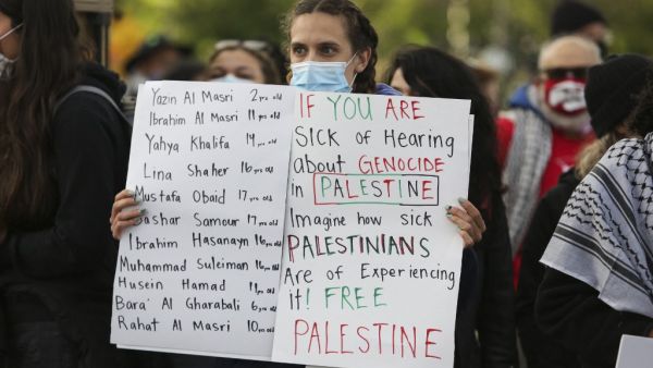 Hundreds gather at Israeli Embassy in Washington, D.C.