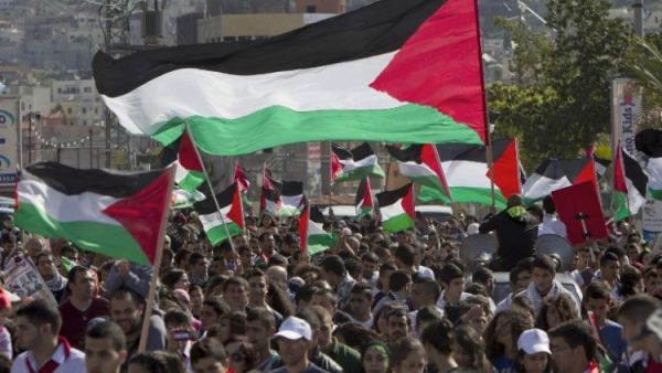 The Palestinian flag 
