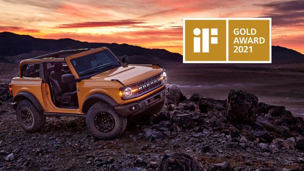 All-new Ford Bronco Earns Prestigious If Design Gold Award 2021; Jury Says Pragmatic, Emotional Design ‘Redefines The Lifestyle Suv’