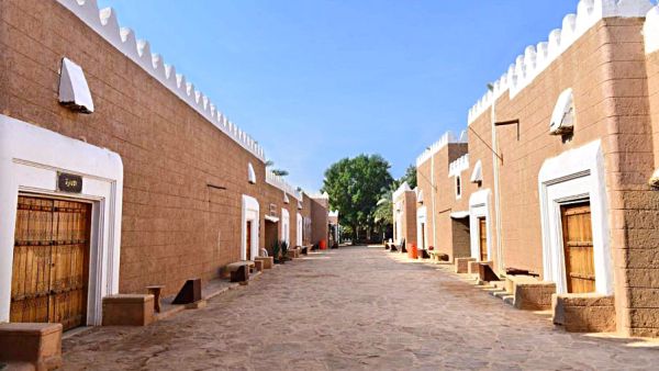 Traditional houses in the heart of Hail city, in northern Saudi Arabia