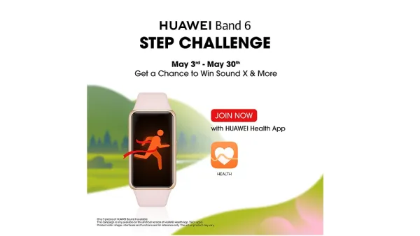 Gear Up For The Upcoming Huawei Band 6 Steps Challenge Announced In The Kingdom Of Saudi Arabia