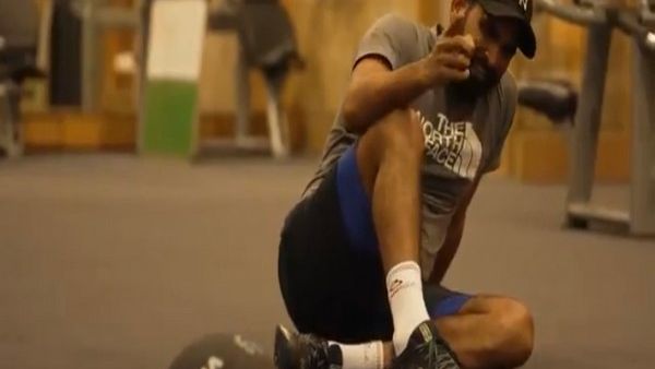 Mohammed Shami in the gym. (Photo: BCCI Twitter)