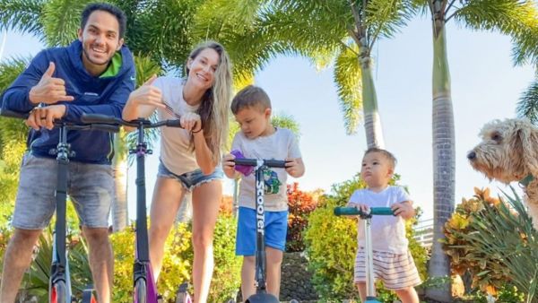 They are currently raising their family in Hawaii. 