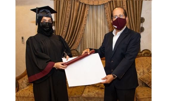 Dean Of QF Partner University Presents Degrees To 107 Engineers At Their Homes