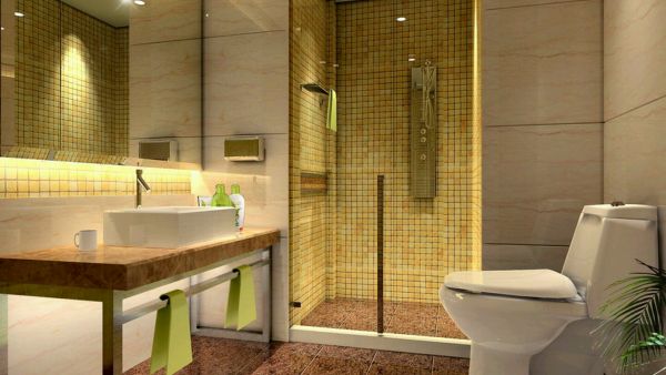 لا مانع من وضع سلَّة للملابس المتّسخة في زاوية الحمّام لا مانع من وضع سلَّة للملابس المتّسخة في زاوية الحمّام