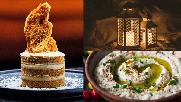 أطباق رمضانية: بابا غنوج بالزبادي والبابريكا وحلوى كيكة الرمل بالكريمة