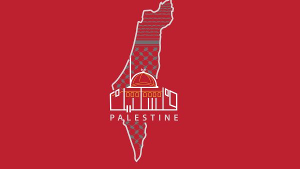 Palestine and quids and map typography 
