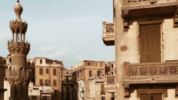 View of old houses in Cairo,Egypt.