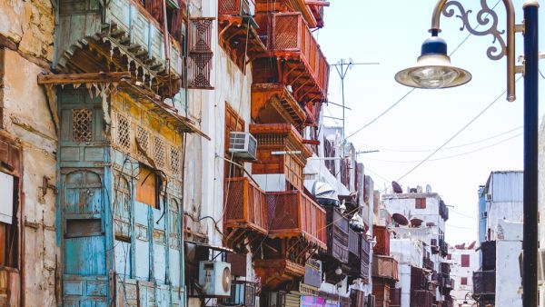 Old buildings at the historic area of Jeddah