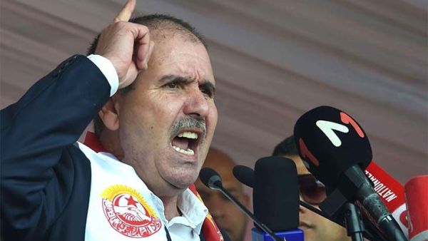  الأمين العام للاتحاد العام التونسي للشغل وهي أكبر منظمة نقابية عمالية في البلاد، نورالدين الطبوبي