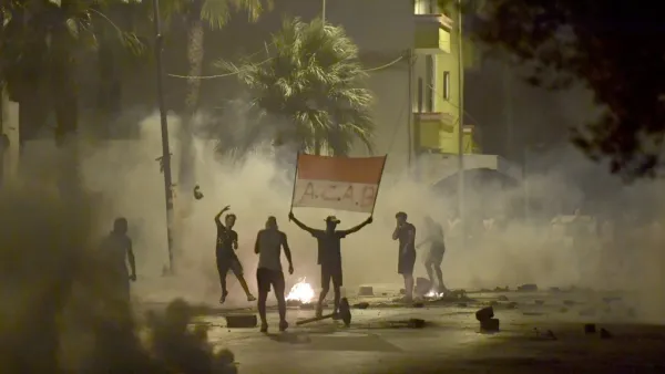 Violent protests erupted in the Tunisian capital