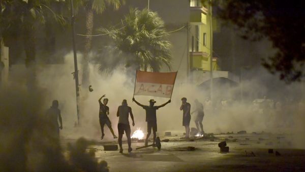 Violent protests erupted in the Tunisian capital