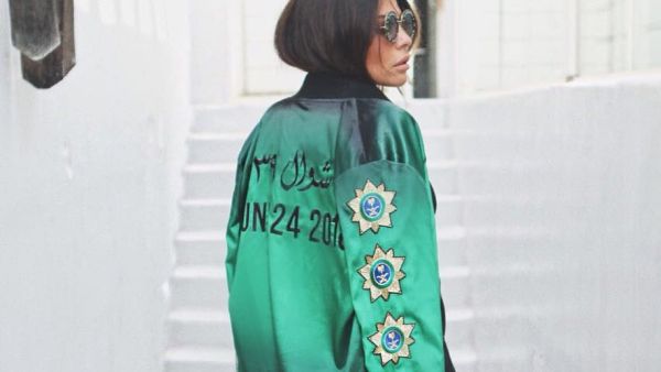  Green & Black gradient ‘June 24 Driving Jacket’