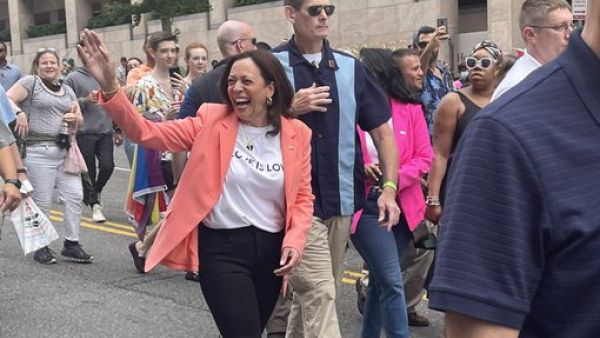  Kamala Harris makes a stop at the CapitalPrideDC  walk 