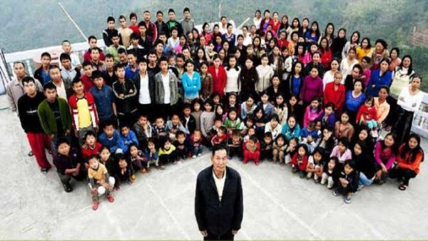 head of 'world's largest family' with 38 wives and 89 children, dies