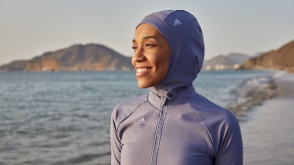 Released on Thursday, the 18-piece collection is designed for women who prefer to cover up when swimming. (Photo: adidas.com)