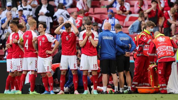 The midfielder collapsed on the field and his former teams Ajax and Tottenham were among many offering their well wishes (Photo: AFP)