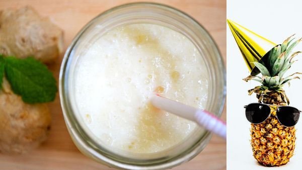 لاسي الأناناس والزنجبيل لموسم الصيف